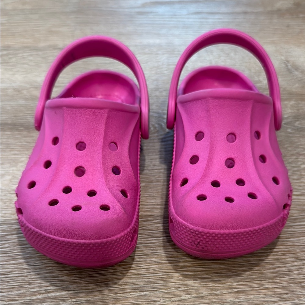 Crocs Kids Pink Clogs - size 9